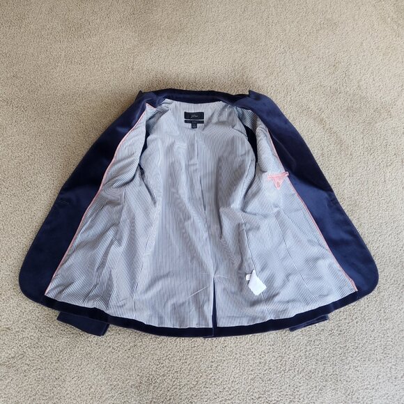 NWOT J. Crew Velvet Parke Blazer Blue - Picture 7 of 12